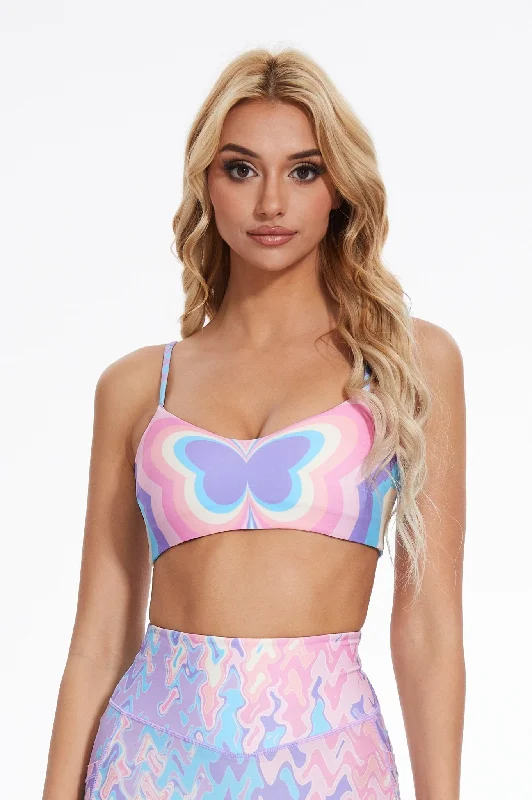 Dopamine Butterfly Bra Soft Lace Bralette