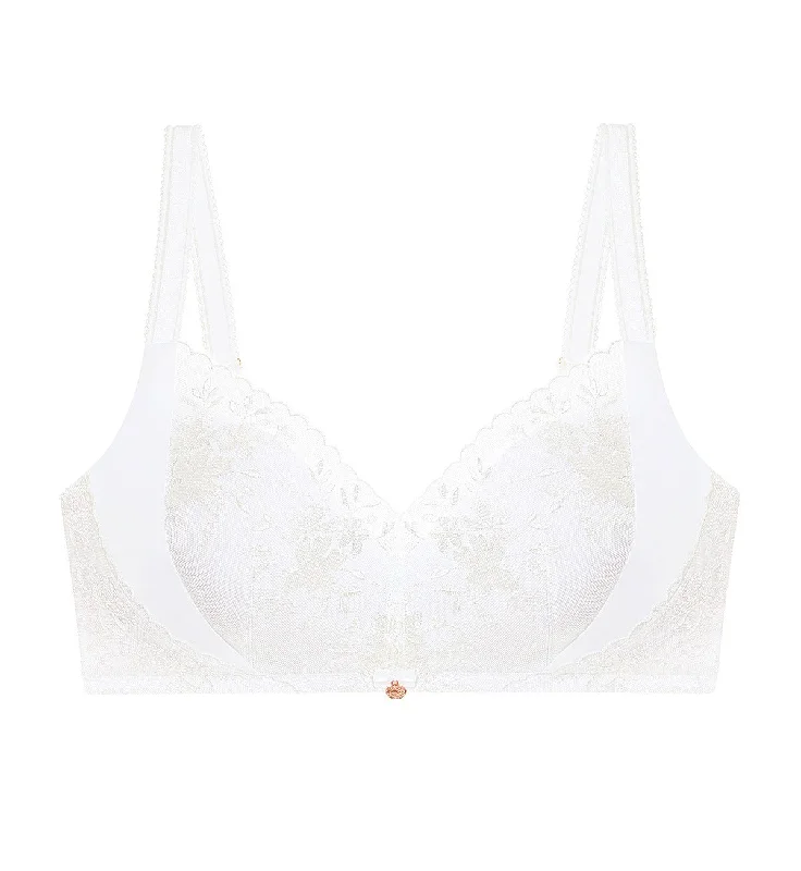 Florale Slimming Beauty Padded Bra Soft Mesh Bra