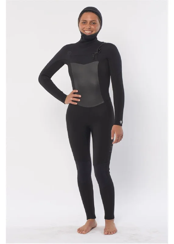 Sisstr 7 Seas 6/5 Hooded Chest Zip Wetsuit - SBK Hoodie Crop Top Short Trendy