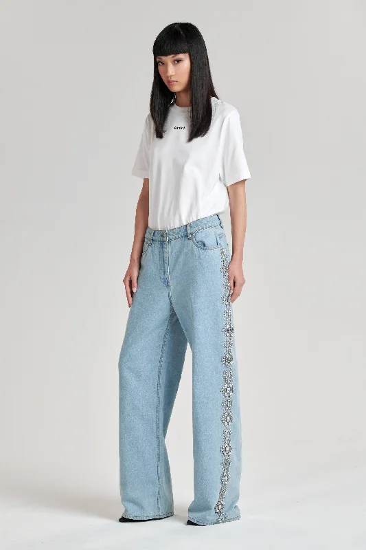 GOODE EMBELLISHED JEAN Stylish Bootcut Denim Jeans
