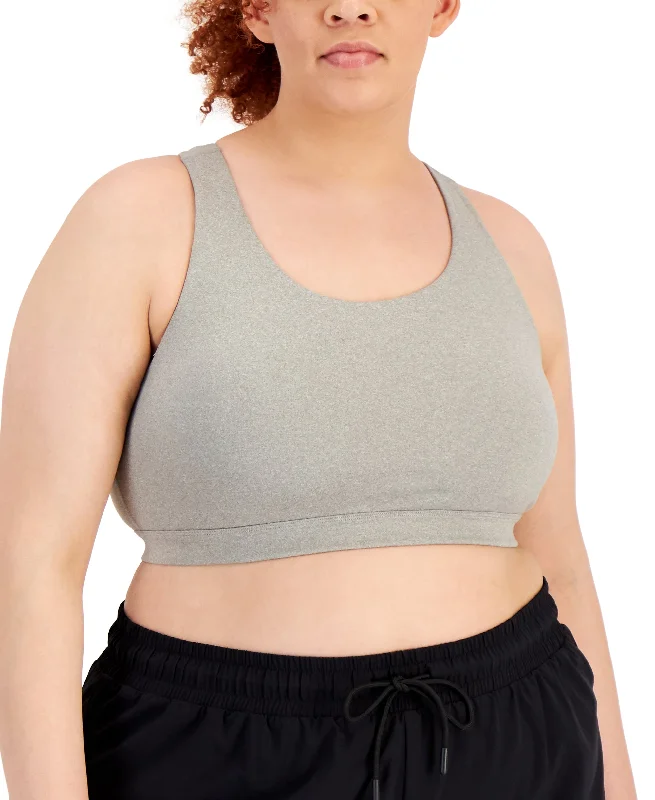 ID Ideology Plus Size Sweat Set Sports Bra Wireless Lace Bra