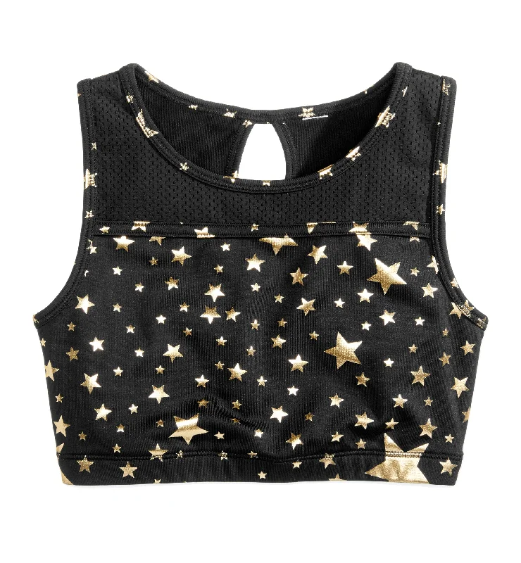 Ideology Big Girls Star Print Sports Bra Adjustable Back Bra