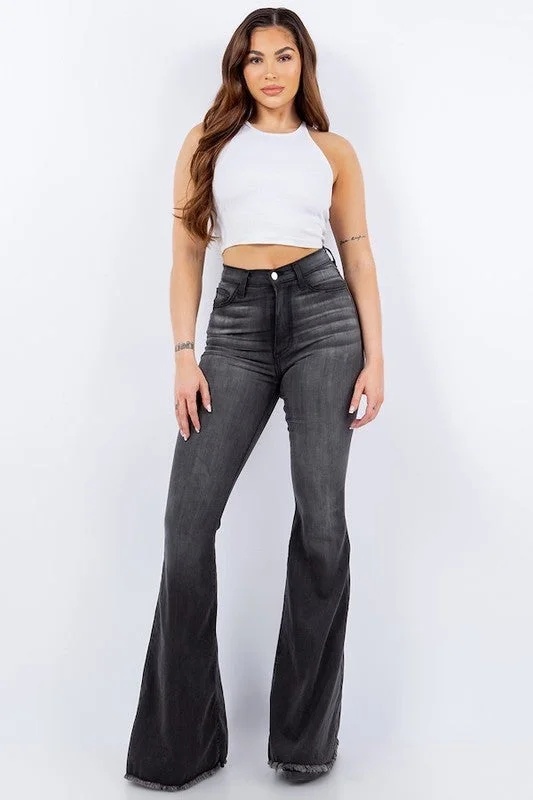 Jess Bell Bottom Jean Chic Cropped Jeans