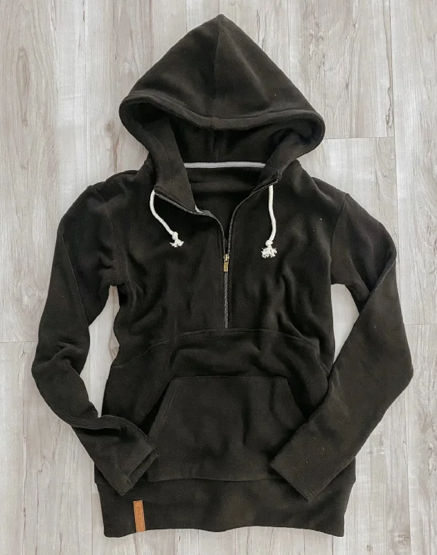 Kids Cozy Cutie Half Zip Hoodie-New Moon {Ampersand} Hoodie with Ribbed Cuffs Snug Fit Comfort