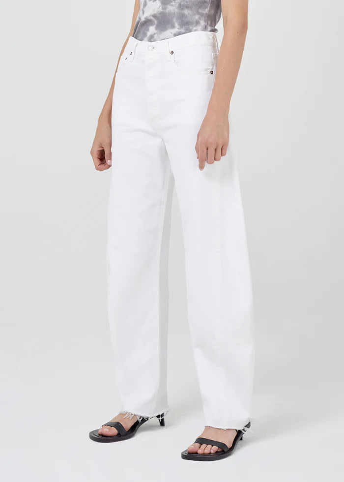 Luna Pieced Jean In Element Fashionable Frayed Hem Denim