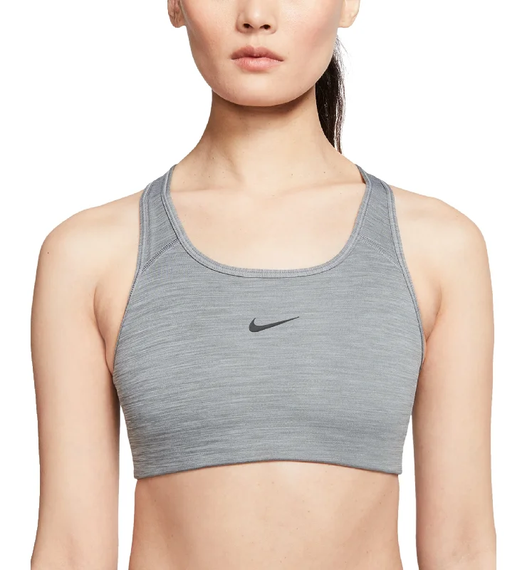 Nike Swoosh Dri-FIT Racerback 1 Piece Pad Medium Impact Sports Bra Chic Lace Bralette