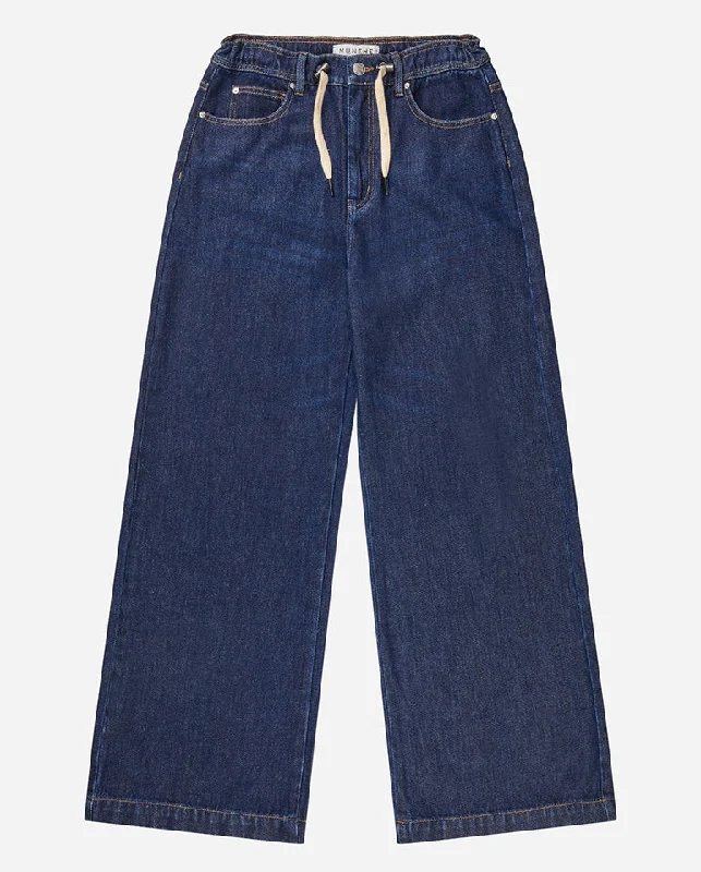 Obey Drawstring Jean INDIGO Chic Double Waistband Jeans