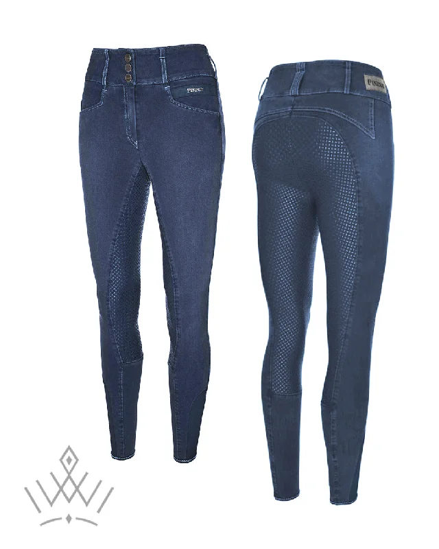 Pikeur Candela Denim Jean Full Grip Ladies Breeches 141716 Trendy Plus Size Jeans