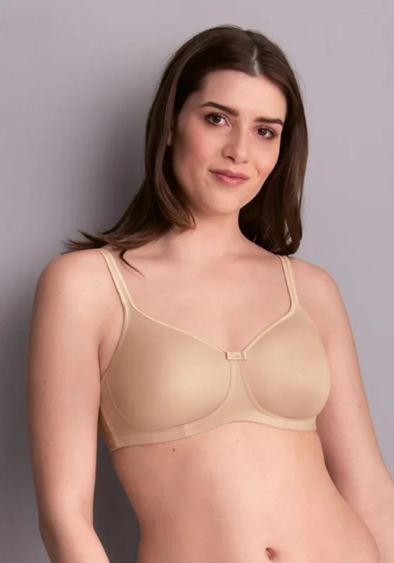 Anita Tonya Padded Non Wire Mastectomy Bra, Sand Supportive Cotton Bra