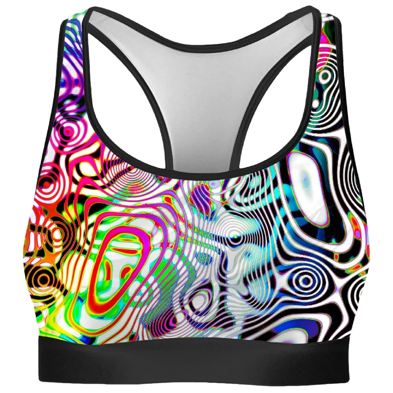 Rainbow Ripples Rave Bra Wireless Push-Up Bra