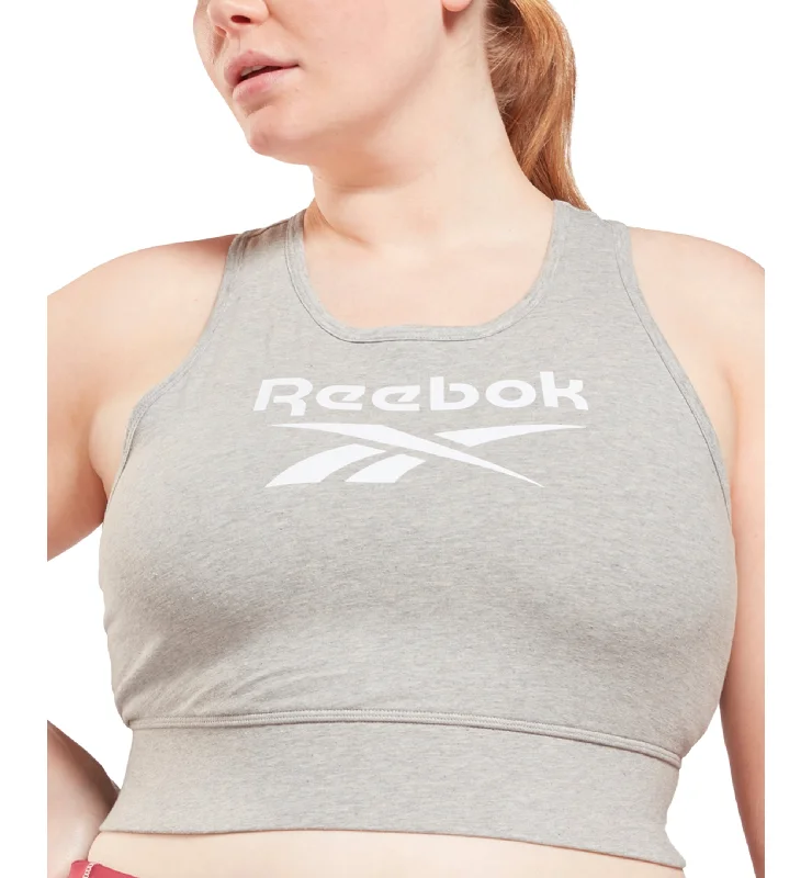 Reebok Plus Size Graphic Sports Bra Supportive Cotton Bra