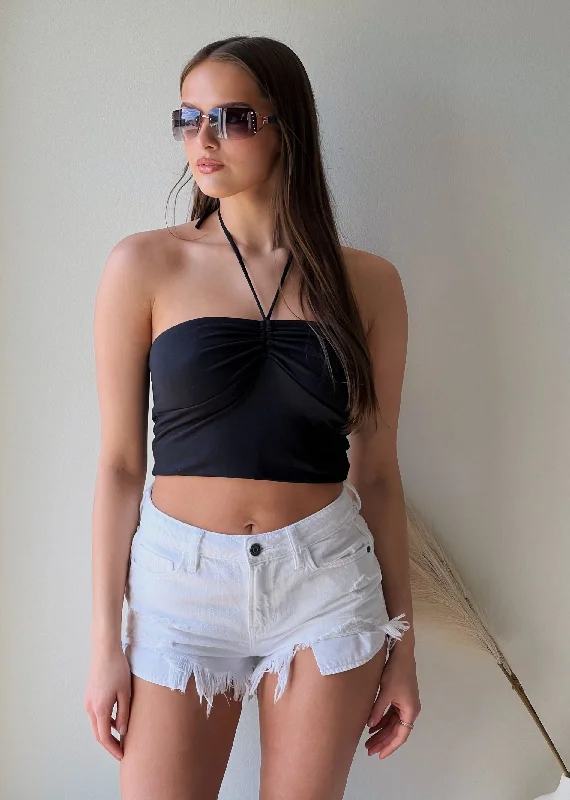 Masterpiece Jean Shorts ★ White Fashionable Jeggings Style Jeans