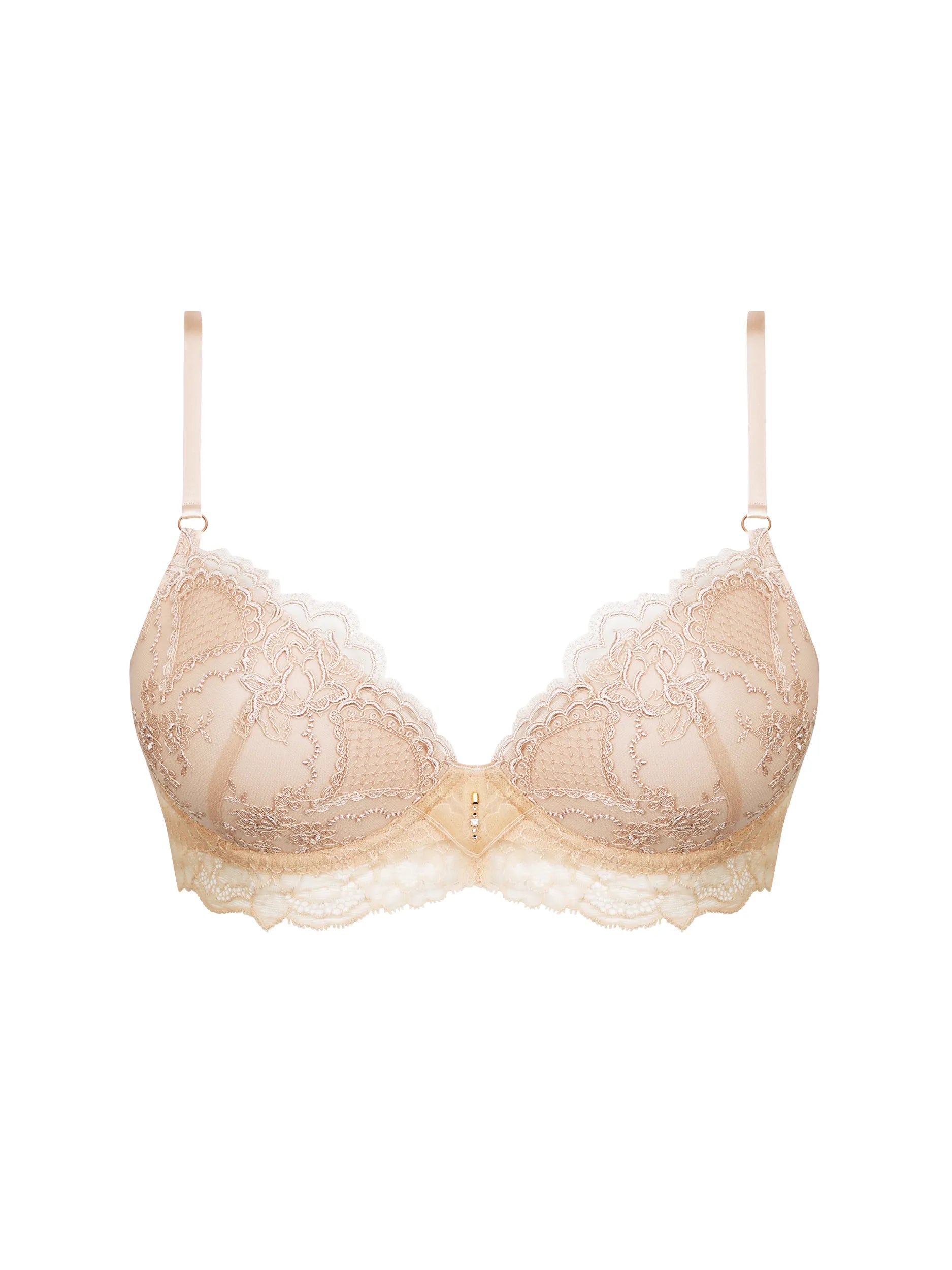 Sublime En Dentelle Contour Bra In Nude - Lise Charmel Contour Bra Style