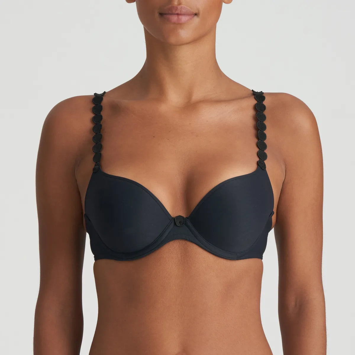 Tom Push Up Bra In Charcoal - Marie Jo Adjustable Fit Bra