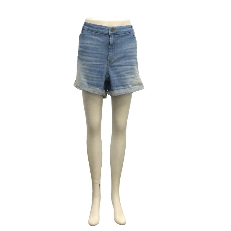 UNIVERSAL THREAD JEAN SHORTS - 24W Trendy Wide-Legged High-Waist Jeans