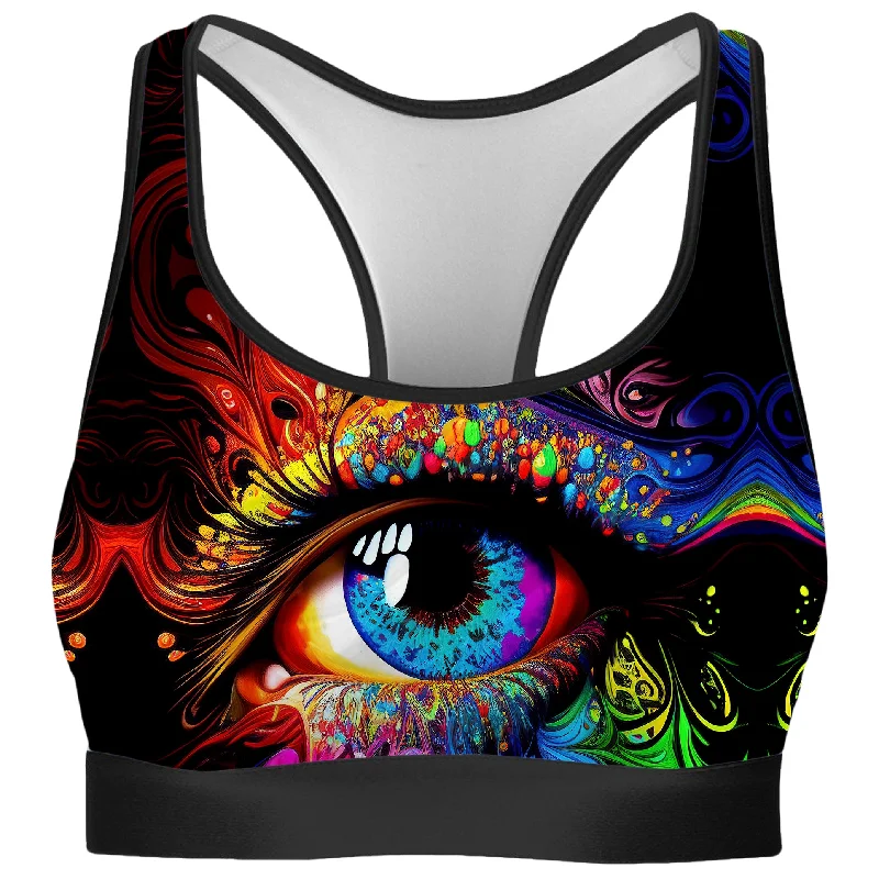 Window to the Soul Rave Bra Adjustable Back Bra