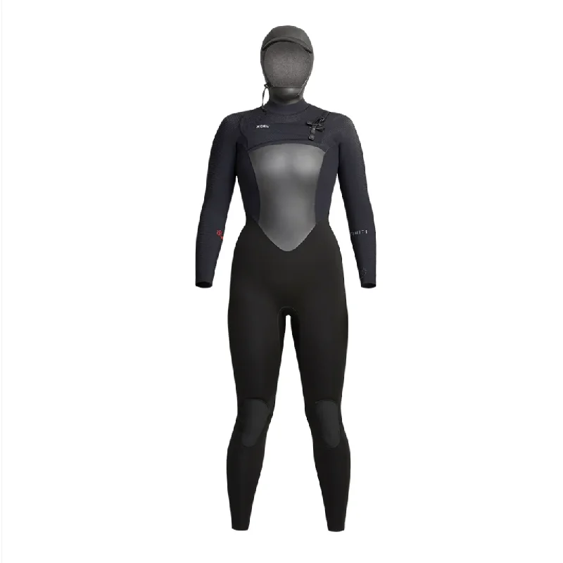 Women's Xcel Infiniti 5/4 Hooded Wetsuit Hoodie with Full-Zip Functional Layering