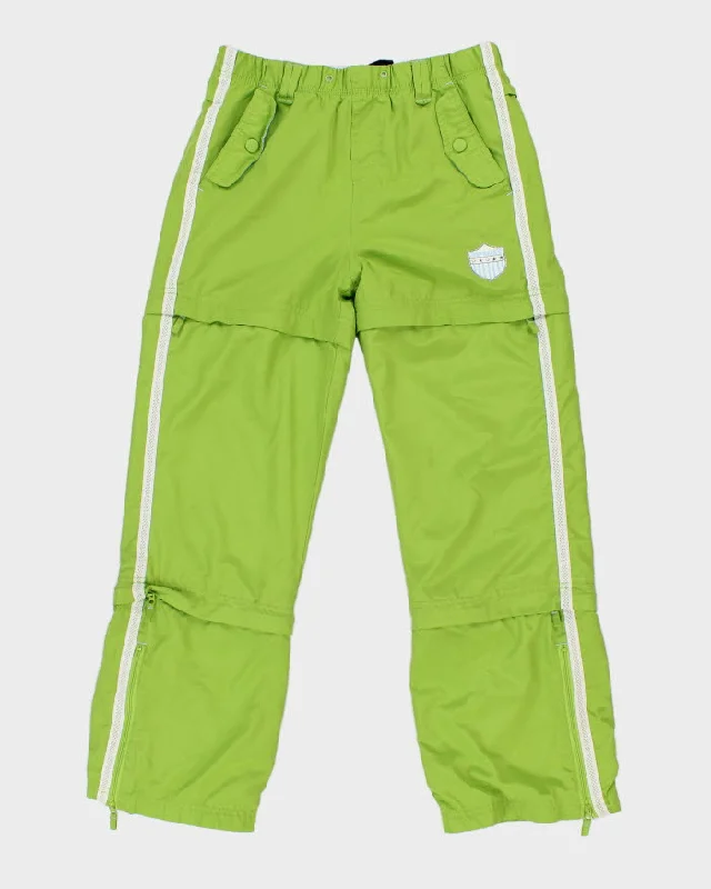Y2K 00s Arizon Jean Company Green Track Bottoms - W30 L27 Stylish Relaxed Fit Skinny Jeans