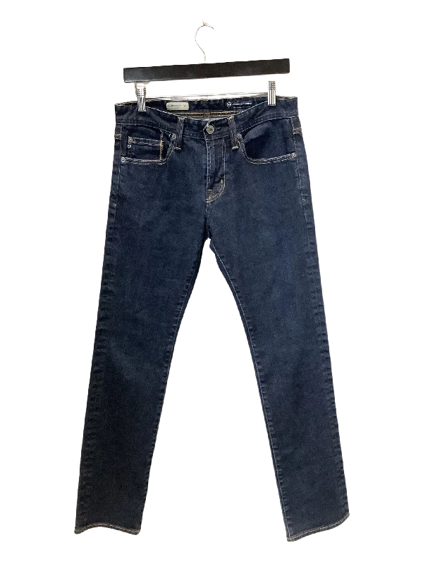 AG Adrian Goldschmied Blue Jean Size 6/28 Fashionable Raw Hemmed Jeans