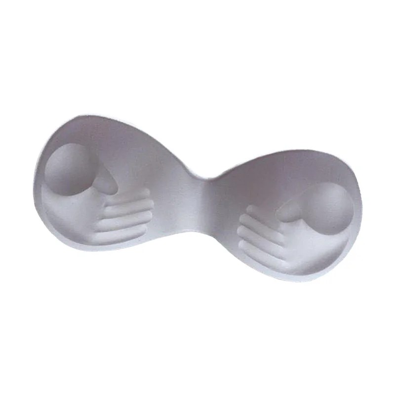 Maxbell Bra Pads Inserts Breast Lifter Washable Comfortable for Bikini Top Swimwear  28cm White Elegant Halter Bikini