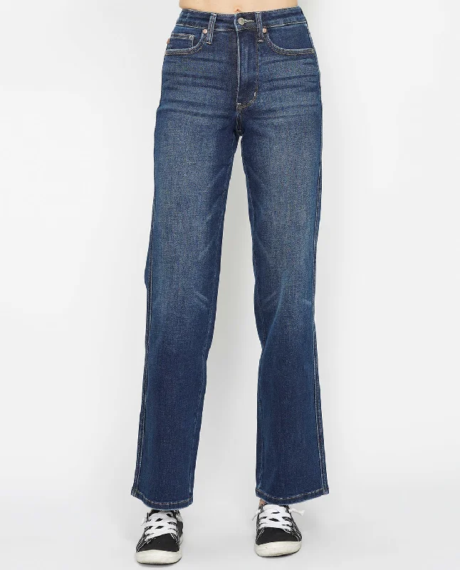 Judy Blue Tummy Control Straight Leg Jean Fashionable Bootcut Jeans