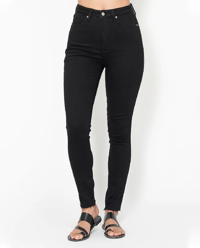 Judy Blue High Waist Tummy Control Shield Pocket Skinny Jean Elegant Skinny Leg Jeans