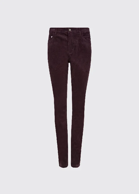 Jean Honeysuckle -  Plum Comfortable Flare Leg Jeans