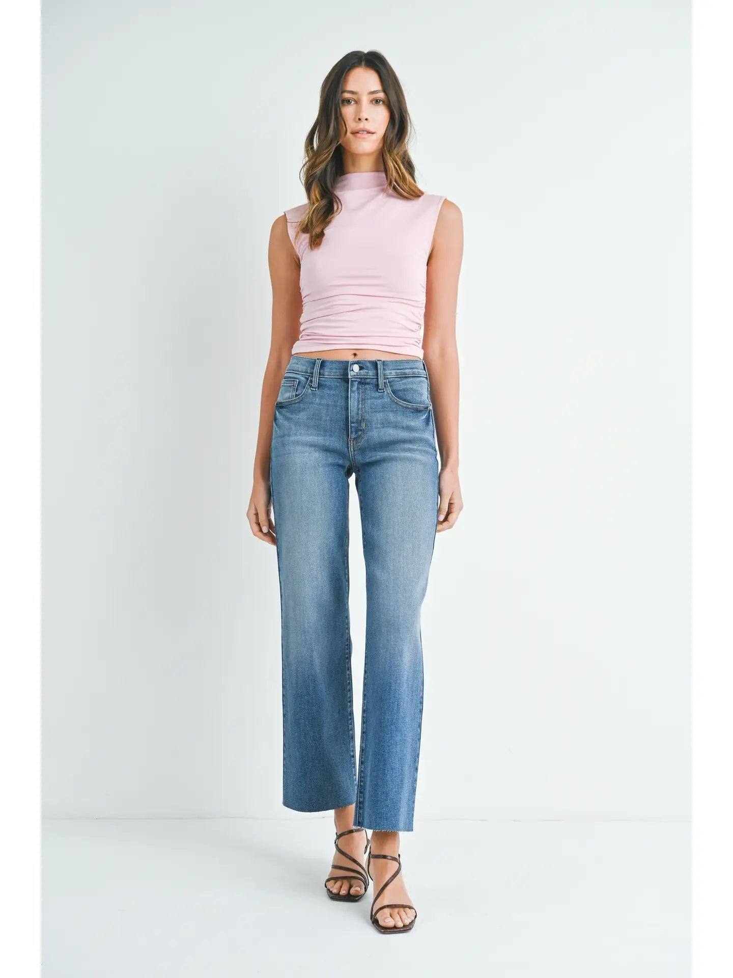 Styler Scissor Cut Palazzo Jean Stylish Tapered Fit Jeans