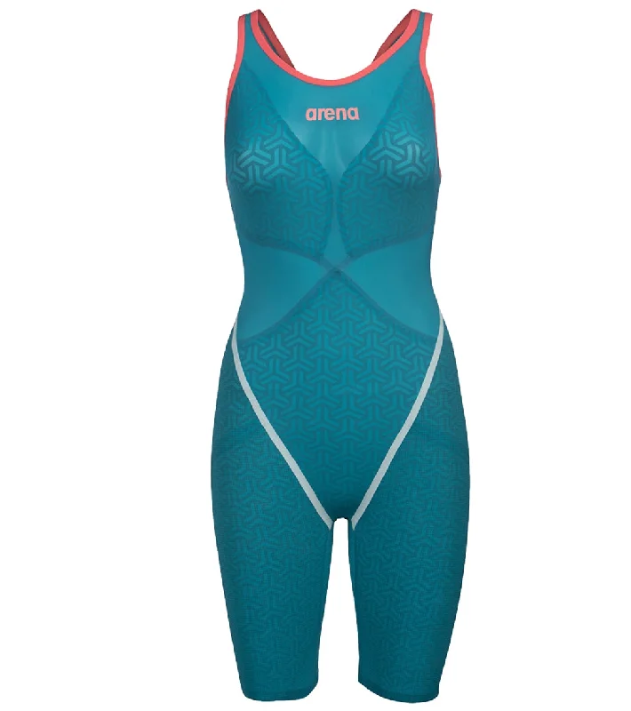 Arena Women's Powerskin Carbon Glide SL Limited Edition Open Back Tech Suit Swimsuit Calypso Bay Adjustable Strap Swimsuit