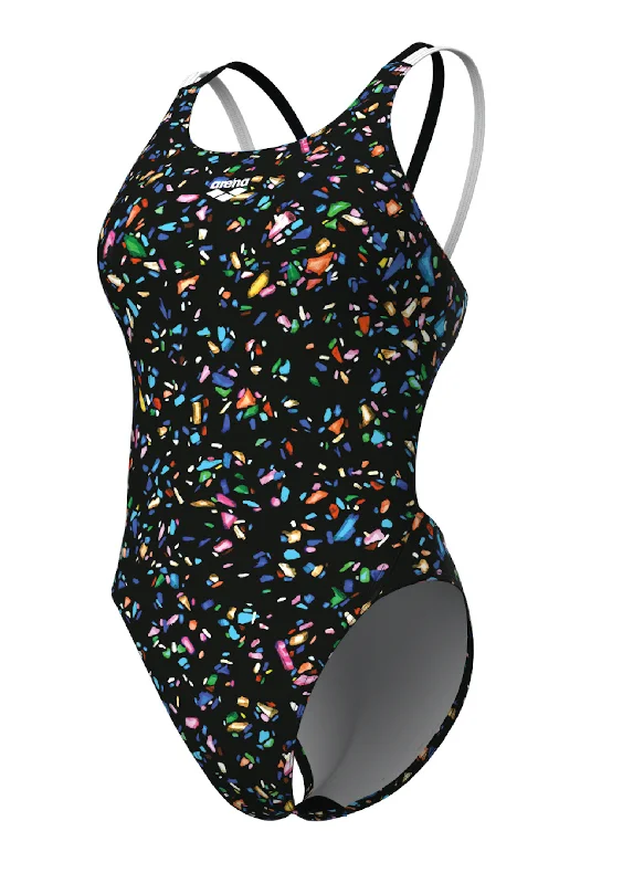 Confetti Swimtech Multi Back Mesh Detail Bikini