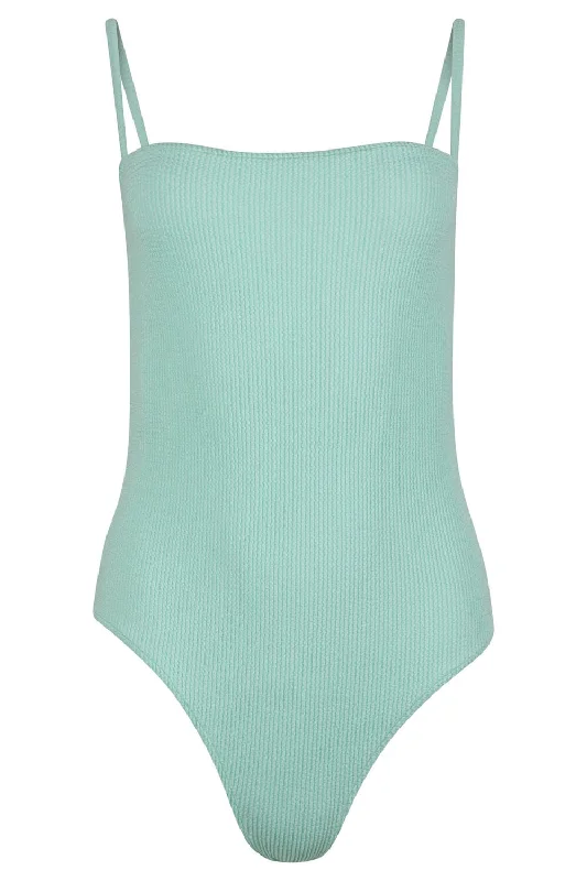 The Liz One Piece Swimsuit Aqua Lace Back Bikini