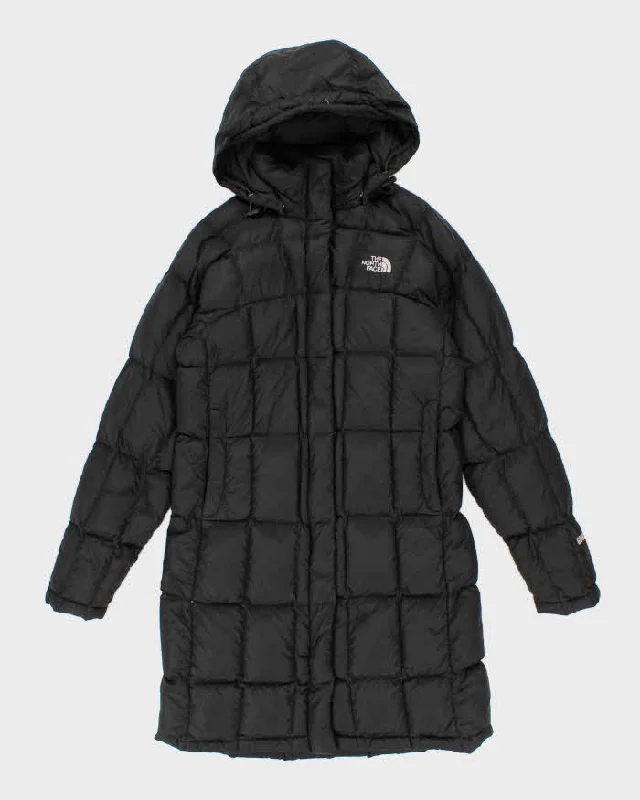 Women's Black The North Face Long Puffer Jacket - XS Zippered Jacket Buttoned Jacket Snapped Jacket