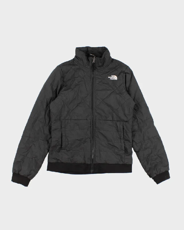 Women's Black The North Face Quilted Jacket - XS Lace Jacket Ribbed Jacket Sequined Jacket