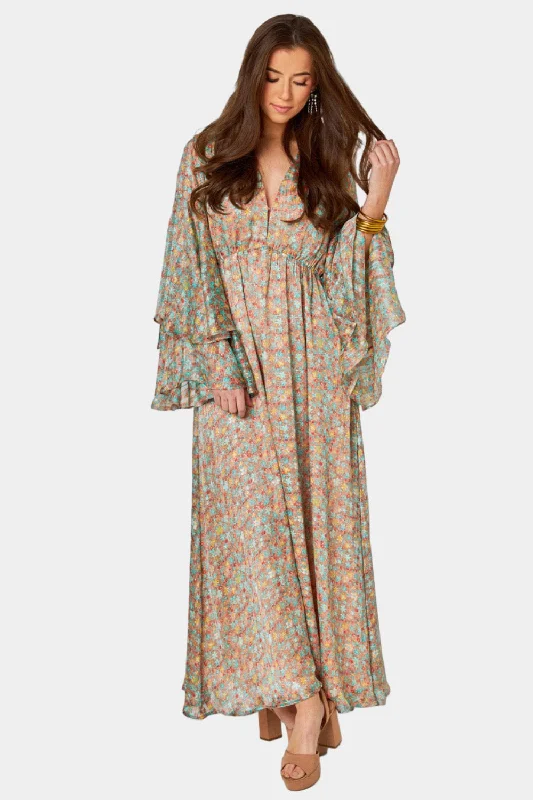 Colette Long Sleeve Maxi Dress - Boca Classic Black Maxi Dress