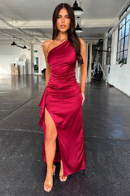 Elianna Maxi Dress - Burgundy Chic Summer Maxi Dress