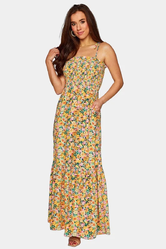 Kendra Tie-Shoulder Maxi Dress - Firefly Stylish Off-Shoulder Maxi Dress