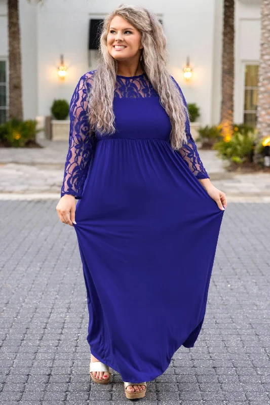 Looking Elegant Maxi Dress, Royal Stylish Pleated A-Line Maxi Dress