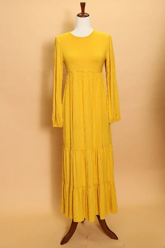 Sunflower Tiered Maxi Dress Cozy Ribbed Maxi Dress