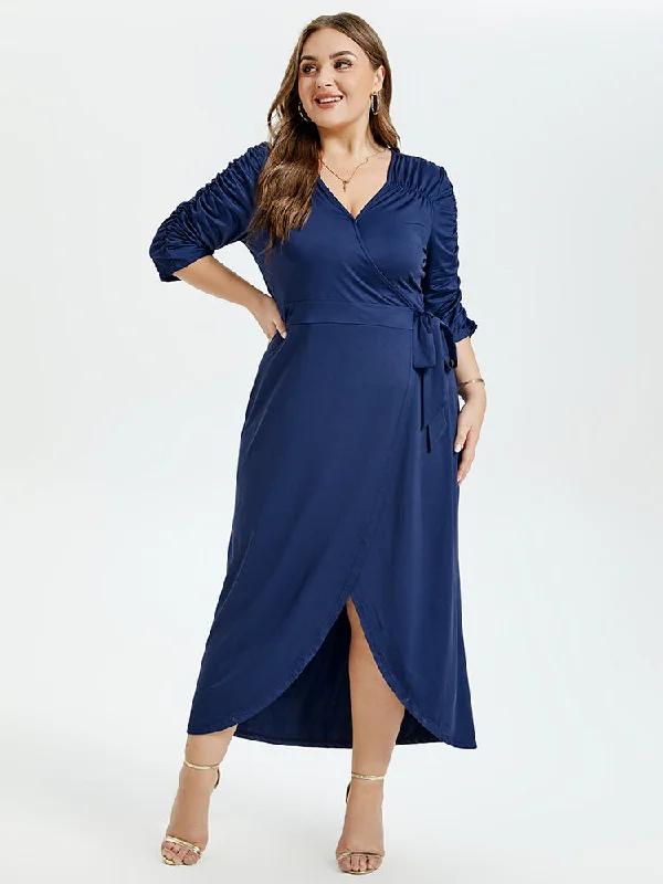 V-Neck Ruffle Tulip Hem Belted Party Maxi Dress Fashionable Chiffon Tiered Maxi Dress V-Neck Ruffle Tulip Hem Belted Party Maxi Dress Fashionable Chiffon Tiered Maxi Dress