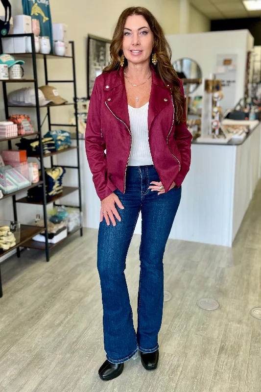 Italian Vegan Suede Perfecto Jacket Print Jacket Jacquard Jacket Embroidered Jacket