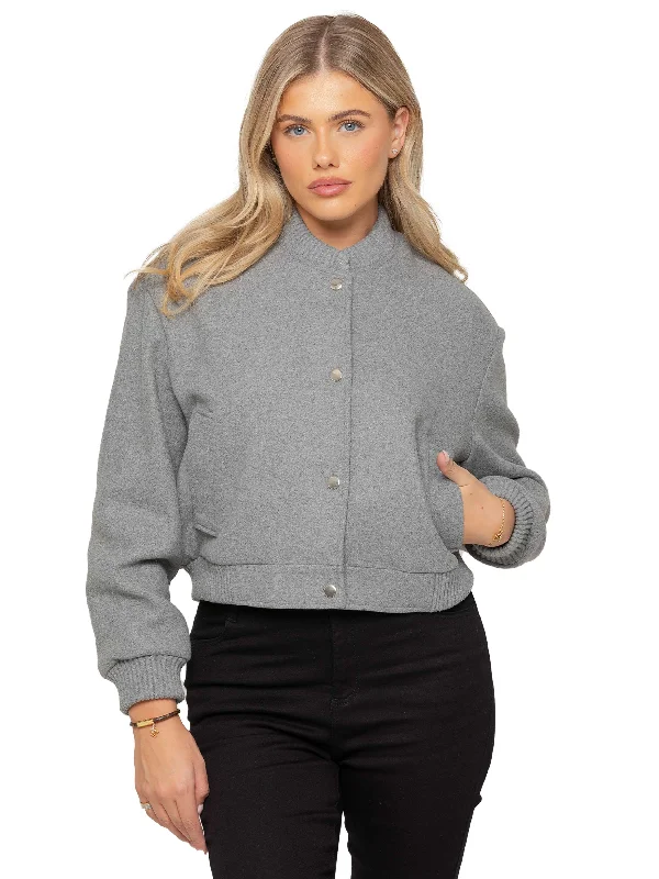 Enzo | Womens Bomber Jacket Fleece Jacket Down Jacket Parka