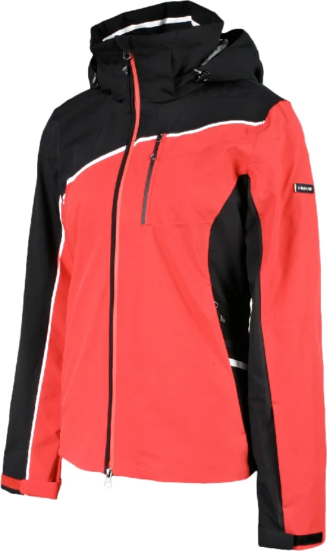 Karbon Opal Jacket Womens Red / Black Rayon Jacket Velvet Jacket Corduroy Jacket