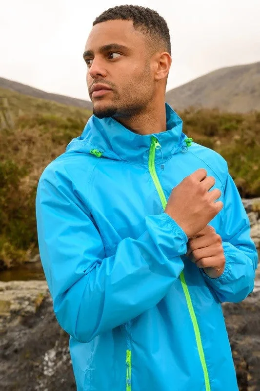 Mac in a Sac Adults Waterproof Breathable Windproof Unisex Origin Packable Jacket -NEON BLUE Tailored Jacket Straight Jacket A-Line Jacket Mac in a Sac Adults Waterproof Breathable Windproof Unisex Origin Packable Jacket -NEON BLUE Tailored Jacket Straight Jacket A-Line Jacket