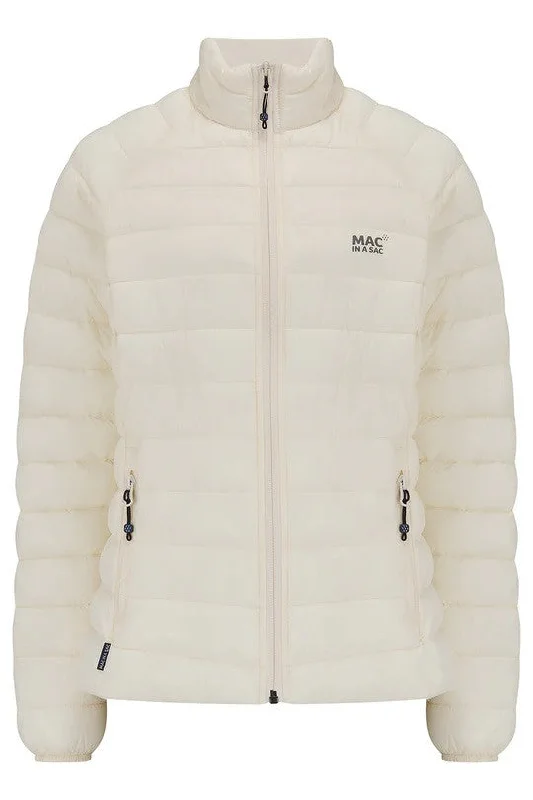Mac In A Sac Ladies Synergy Insulated Packable Jacket-IVORY Tailored Jacket Straight Jacket A-Line Jacket Mac In A Sac Ladies Synergy Insulated Packable Jacket-IVORY Tailored Jacket Straight Jacket A-Line Jacket