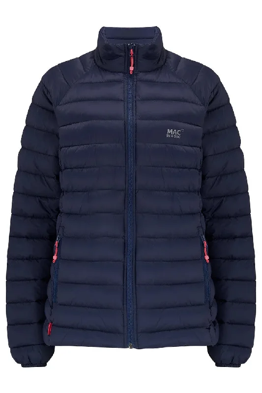Mac In A Sac Ladies Synergy Insulated Packable Jacket-NAVY Plaid Jacket Tartan Jacket Houndstooth Jacket Mac In A Sac Ladies Synergy Insulated Packable Jacket-NAVY Plaid Jacket Tartan Jacket Houndstooth Jacket