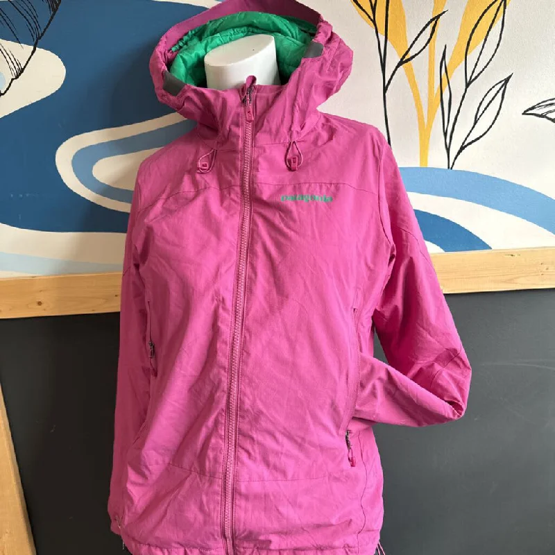 Patagonia- Winter Sun Hoodie Jacket - MSRP $385: Pink Green -women-SM Chenille Fabric Brocade Fabric Lace Fabric Patagonia- Winter Sun Hoodie Jacket - MSRP $385: Pink Green -women-SM Chenille Fabric Brocade Fabric Lace Fabric