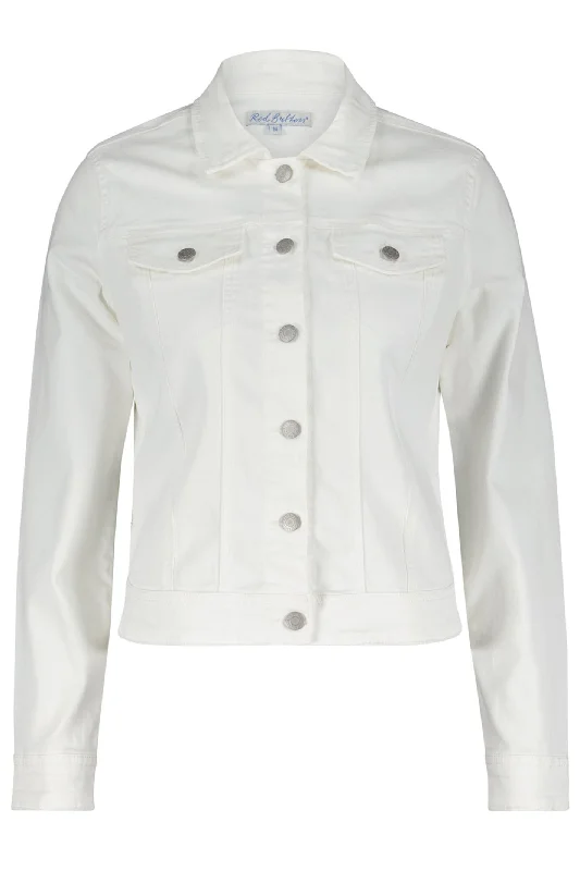 Red Button SRB4218 Jackie Off White Denim Style Jacket Mesh Jacket Canvas Jacket Denim Jacket Red Button SRB4218 Jackie Off White Denim Style Jacket Mesh Jacket Canvas Jacket Denim Jacket