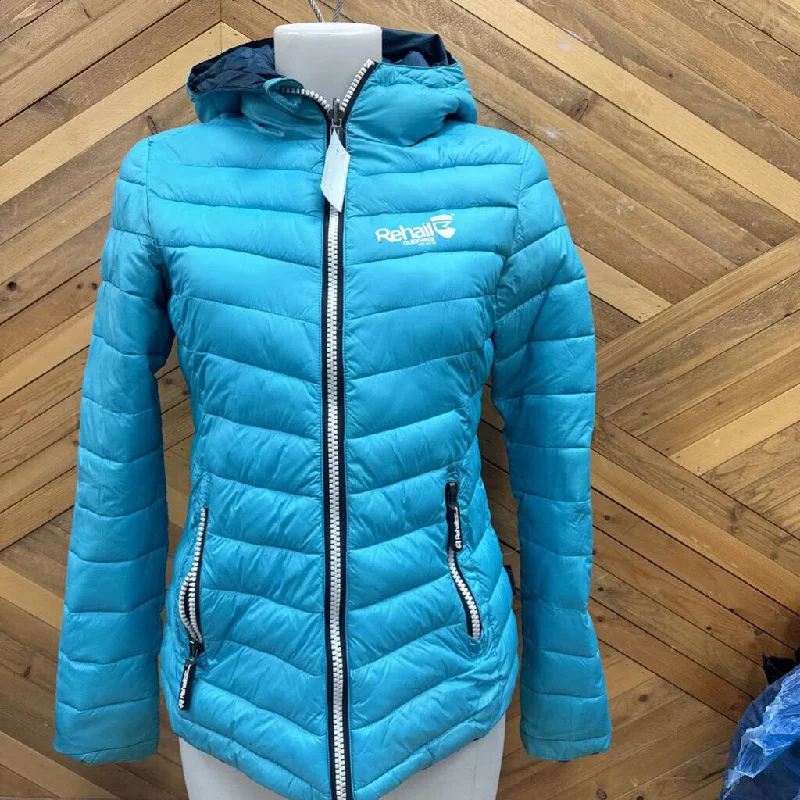 Rehall - Reversible Insulated Jacket - MSRP $150: Teal/Navy-women-MD Elasticated Jacket Padded Jacket Insulated Jacket Rehall - Reversible Insulated Jacket - MSRP $150: Teal/Navy-women-MD Elasticated Jacket Padded Jacket Insulated Jacket