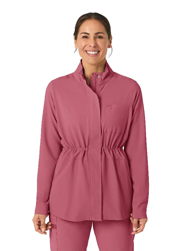 Renew - Women's Convertible Hood Jacket Boat Neck Shawl Collar Notched Collar