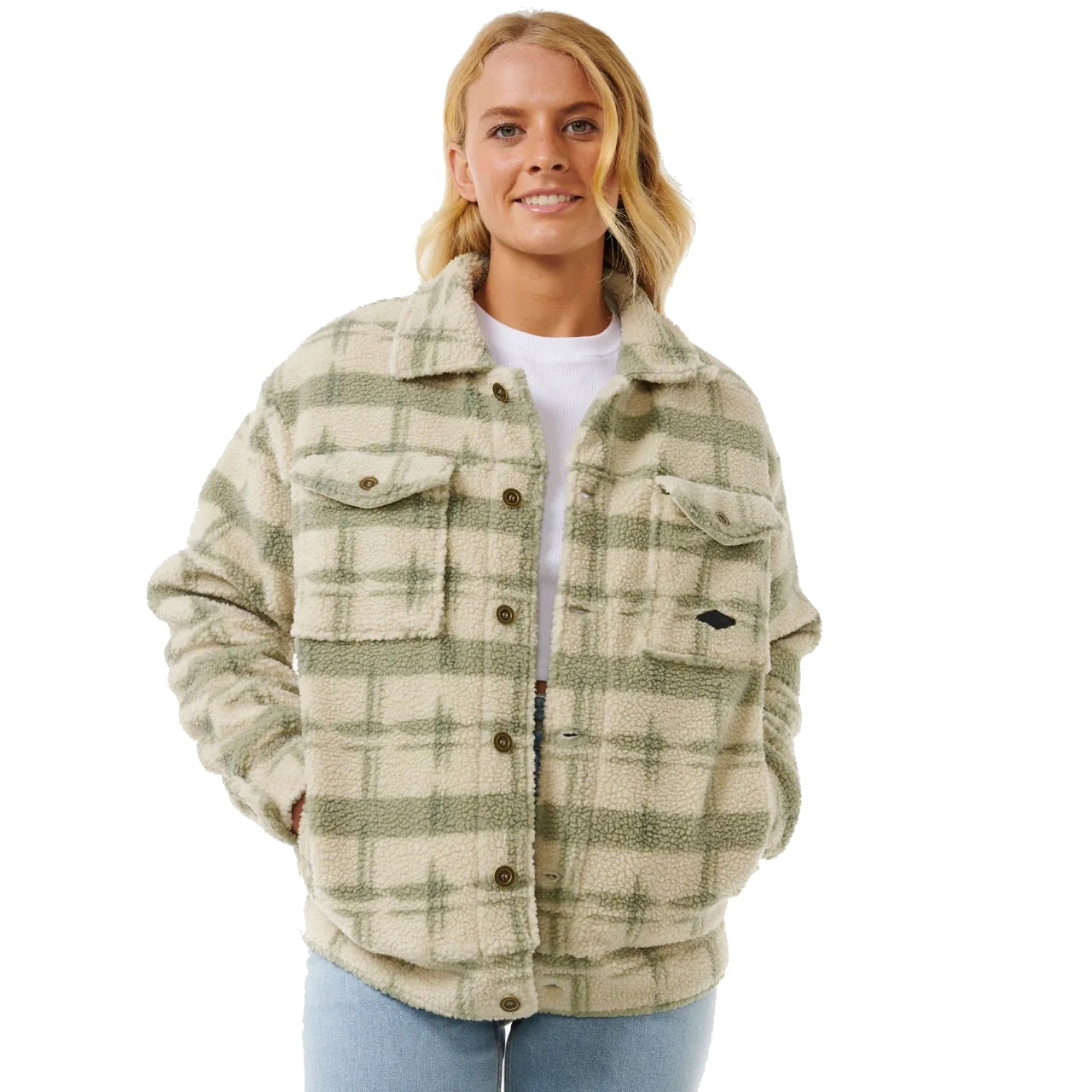 Rip Curl Sunrise Sessions Sherpa Jacket Cotton Fabric Linen Fabric Terry Fabric